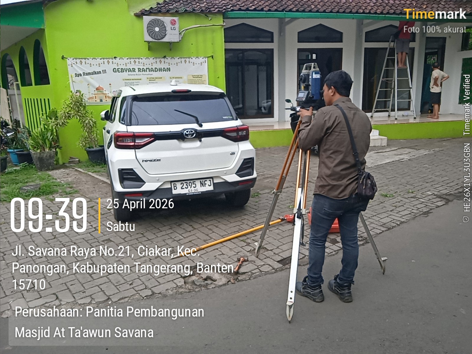 Langkah Awal Menuju Rumah Allah: Pengukuran Titik Presisi